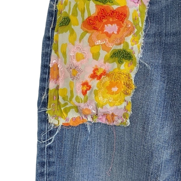 BOOTHEEL TRADING CO - SHERYL CROW - SIZE 12 - CROP JEANS - BOYFRIEND B21 - Picture 6 of 13